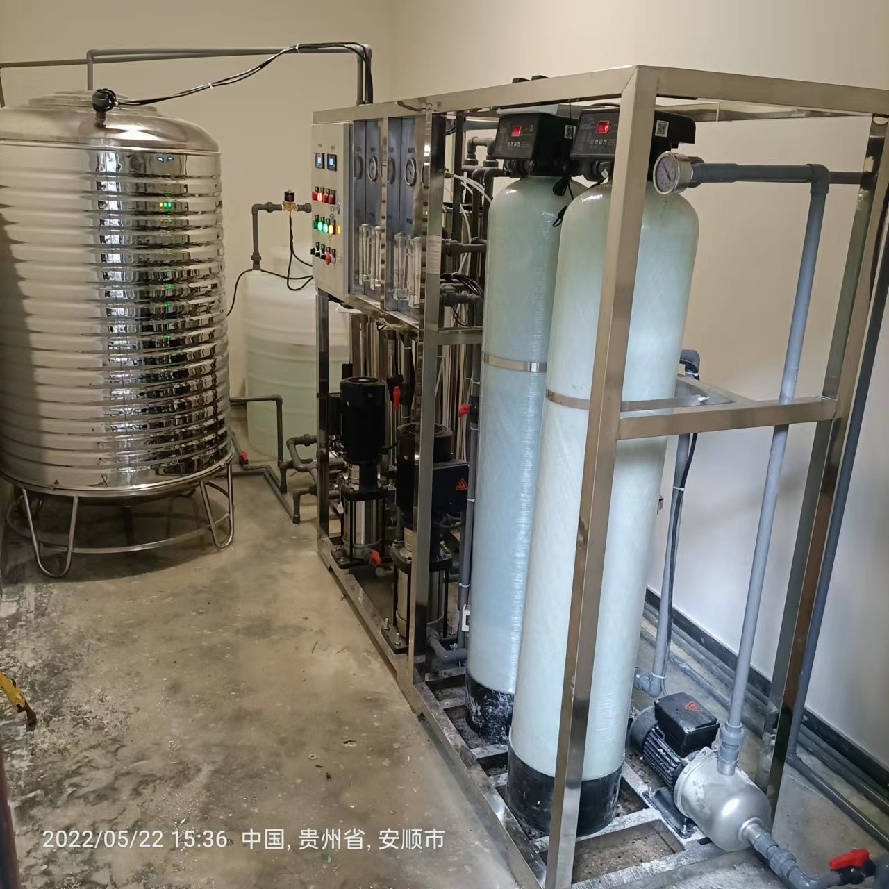 貴州制藥純水設備，貴陽雙級反滲透設備